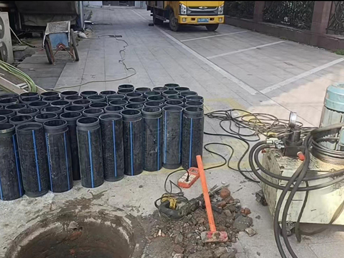 连云港PE置换管厂家 DN315置换管 非开挖管短管置换